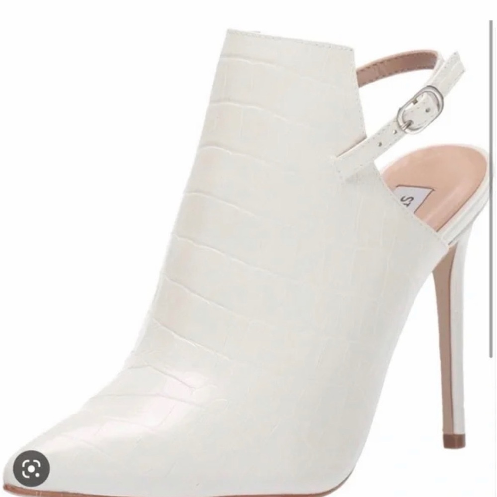 Daily White Croco Women’s Heels